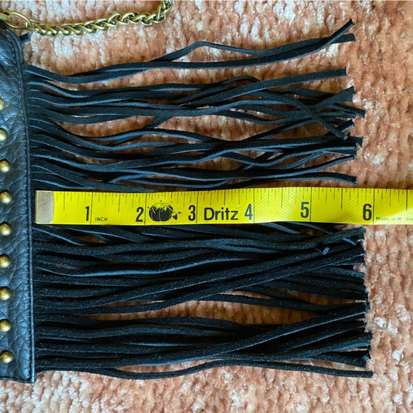 QV black fringe purse crossbody measurements in photos - Picture 10 of 10